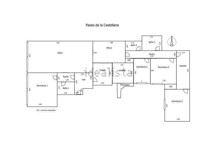 Piso en paseo de la Castellana