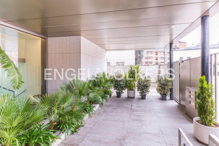 Apartamento espectacular bajo con jardín de obra nueva en Madrid